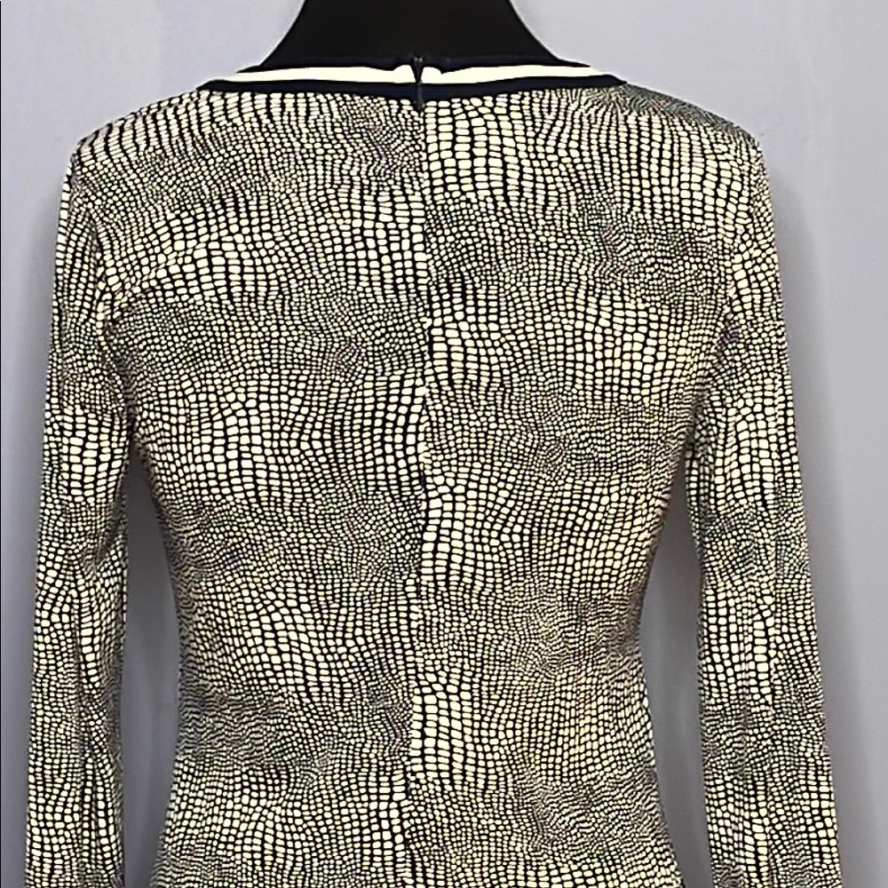 MICHAEL Michael Kors Blue & White Mottled Knit Knee-Length Dress Size Medium - Picture 6 of 10